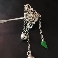 Collection of Chinese handmade Tibetan silver hairpins  - Thumbnail 16