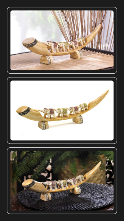 Multicolored Elephant Tusk