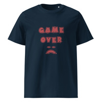 Unisex organic ribbed neck t-shirt "Game Over" - Thumbnail 5