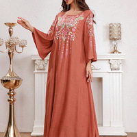 Fashion Embroidered Casual Robe Dress - Thumbnail 2