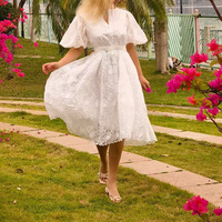 Fashionable luxury embroidered dress - Thumbnail 2