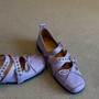 Lilac Purple Bowknot Ballet Style Flats Shoes-3