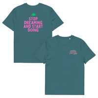 Unisex Organic Cotton T-Shirt with Front Embroidery & Back Print - Thumbnail 16