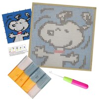 Children's Rug Making Latch Hooking Kit (30x30cm) | Cartoon Dog - Thumbnail 1