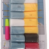 Children's Rug Making Latch Hooking Kit (30x30cm) | Santa Claus - Thumbnail 2