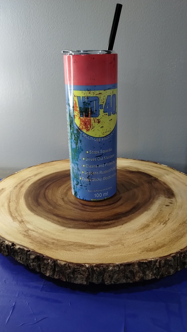 WD-40 Inspired 20 oz. Skinny Stainless Steel Tumbler