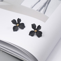 Fashion flower petal Earrings for Women Girls - Thumbnail 1