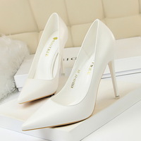 Woman Fashion High Heels Shoes Lady Sweet Wedding Scarpins Pumps Plus Size 34-43 - Thumbnail 1