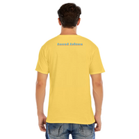 Unisex Yellow Short sleeve Jesus Pop Art Less Ego More Soul Music DJ T-shirt  - Thumbnail 1