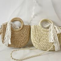New handmade woven bag shoulder crossbody women's bag - Thumbnail 3