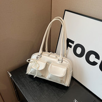 New Simple Leisure  Underarm Bow Bag Trendy Versatile Shoulder Bag - Thumbnail 3