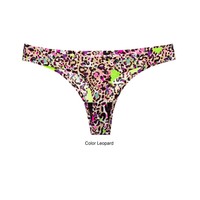 Sexy Leopard Thongs Women's Seamless Underpants Breathable Panties - Thumbnail 4