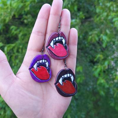 SALE Vampires Rolling Stones Earrings