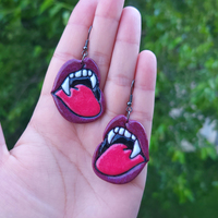 SALE Vampires Rolling Stones Earrings - Thumbnail 9