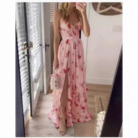 Women Fashoin Floral Long Dress  - Thumbnail 1