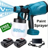 BELITA AMY High-Pressure HVLP Paint Sprayer – Electric Airless Spray Gun with 3 Patterns, 27oz Container, 6000mAh Rechargeable Battery  - Thumbnail 2