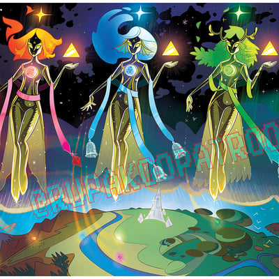 Goddesses of the triforce 11x17 art print