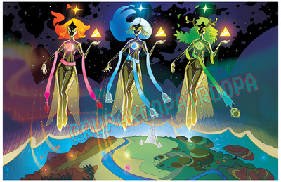 Goddesses of the Triforce 11x17 Art Print