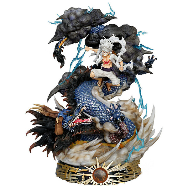 57cm One Piece G5 Figures Luffy Vs Kaidou Gk Collection Pvc Action