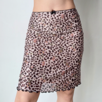 Sexy leopard print sling + hip skirt suit women's summer two-piece suit - Thumbnail 1