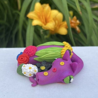 Lacy the sleepy flower dragon