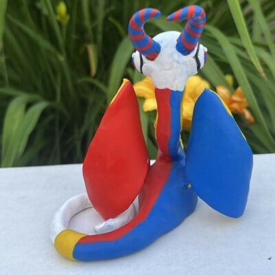 Pomni the circus clown dragon