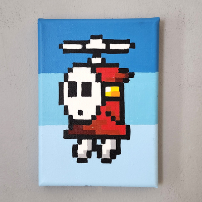 Shyguy in flight