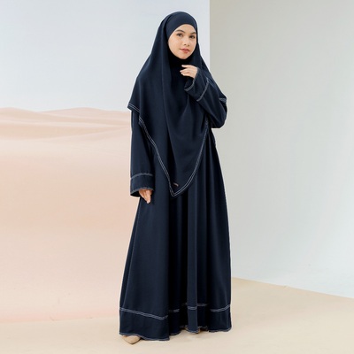 Sadia abaya set (2 piece) – premium polyester anti uv protection, eid abaya, hajj umrah abaya, dubai abayas, women modest dress, muslim women dress
