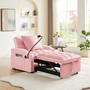 3-in-1 Convertible Sleeper Sofa Chair Bed – Adjustable Recliner with USB & Phone Holder | Space-Saving -3