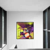 Drum Set Abstract Art Print - Thumbnail 3