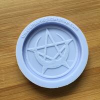 Pentacle Crescent Moon Silicone Mold - Thumbnail 2