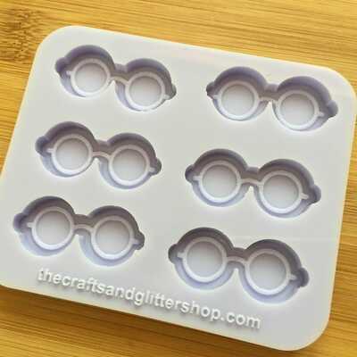 34mm nerdy glasses silicone mold