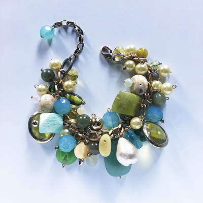 Sea glass bracelet