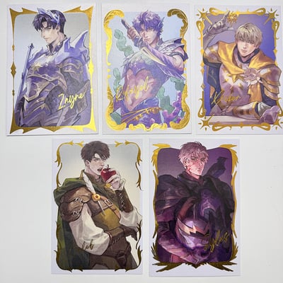 [lads] gold foil postcard