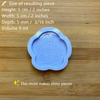 Bull Terrier Paw Silicone Mold - Thumbnail 1