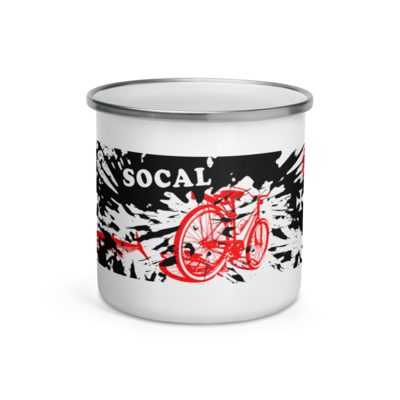 Socal enamel mug