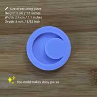 Crescent Moon Silicone Mold - Thumbnail 2