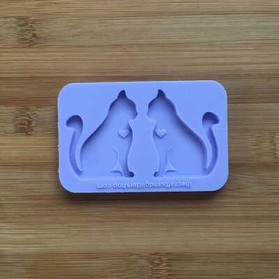 Sitting Cat Silhouette Silicone Mold