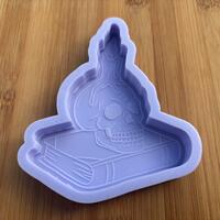 Dark Academia Skull Silicone Mold - Thumbnail 3