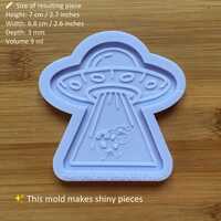 UFO abducting cow Silicone Mold - Thumbnail 1