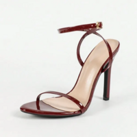Ankle Strap Pointed Toe Stiletto Sandals - Thumbnail 1
