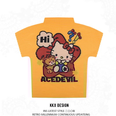 Sweet girl cartoon pattern short-sleeved t-shirt