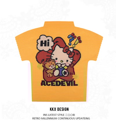 Sweet girl cartoon pattern short-sleeved T-shirt