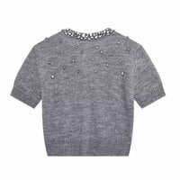 Fashionable and versatile jewelry knitted jacket - Thumbnail 1