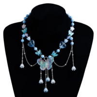 Exquisite Butterfly Pendant Necklace - Thumbnail 3