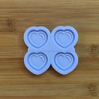 Heart bubble silicone mold