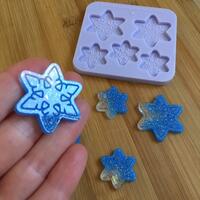 Snowflake Mix Silicone Mold - Thumbnail 1