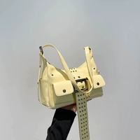 Rivet scooter bag shoulder crossbody bag - Thumbnail 7