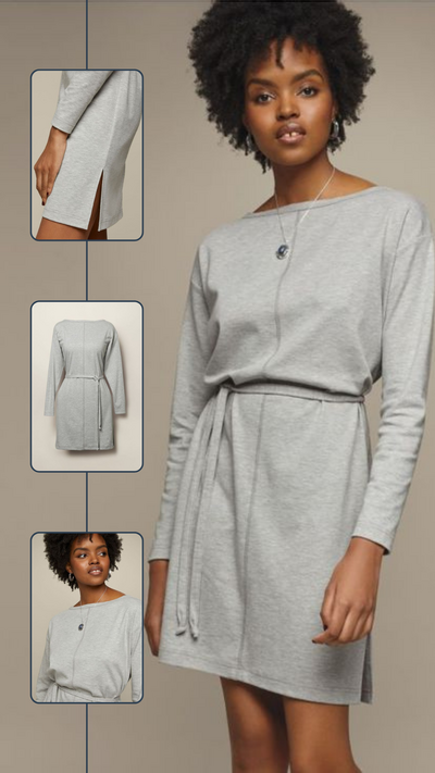 Boatneck Neck Dress