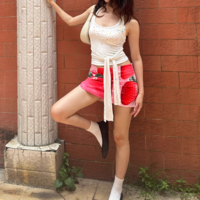 Retro girl simple versatile short skirt - Thumbnail 4